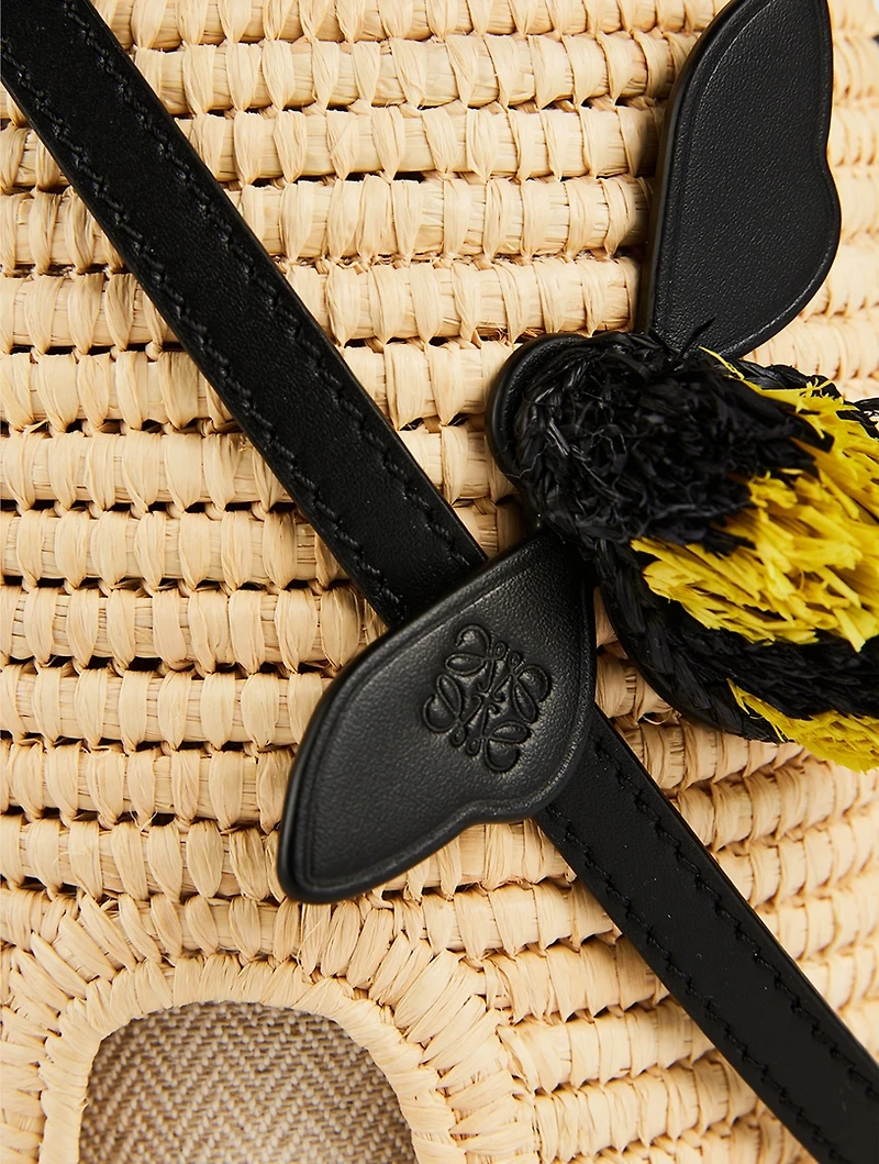 Loewe x Paula's Ibiza Beehive Raffia Crossbody Bag