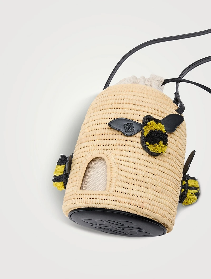 Loewe x Paula's Ibiza Beehive Raffia Crossbody Bag