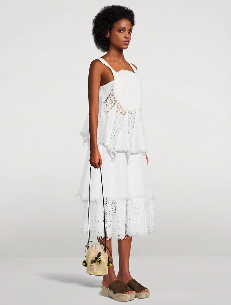 Loewe x Paula's Ibiza Beehive Raffia Crossbody Bag