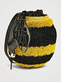 Loewe x Paula's Ibiza Bee Raffia Crossbody Bag