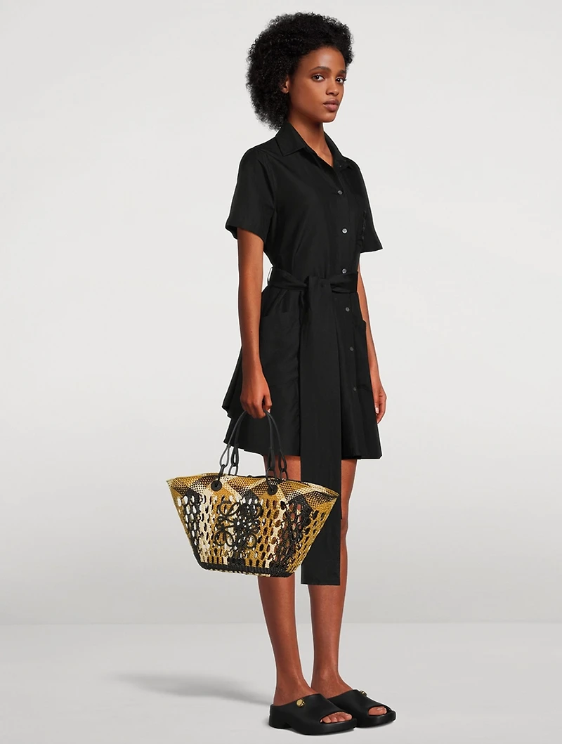 Loewe x Paula's Ibiza Medium Anagram Ajouré Basket Bag