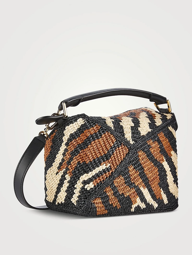 Loewe x Paula's Ibiza Small Puzzle Edge Raffia Bag