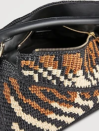 Loewe x Paula's Ibiza Small Puzzle Edge Raffia Bag