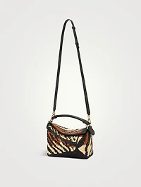 Loewe x Paula's Ibiza Small Puzzle Edge Raffia Bag