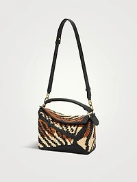 Loewe x Paula's Ibiza Small Puzzle Edge Raffia Bag