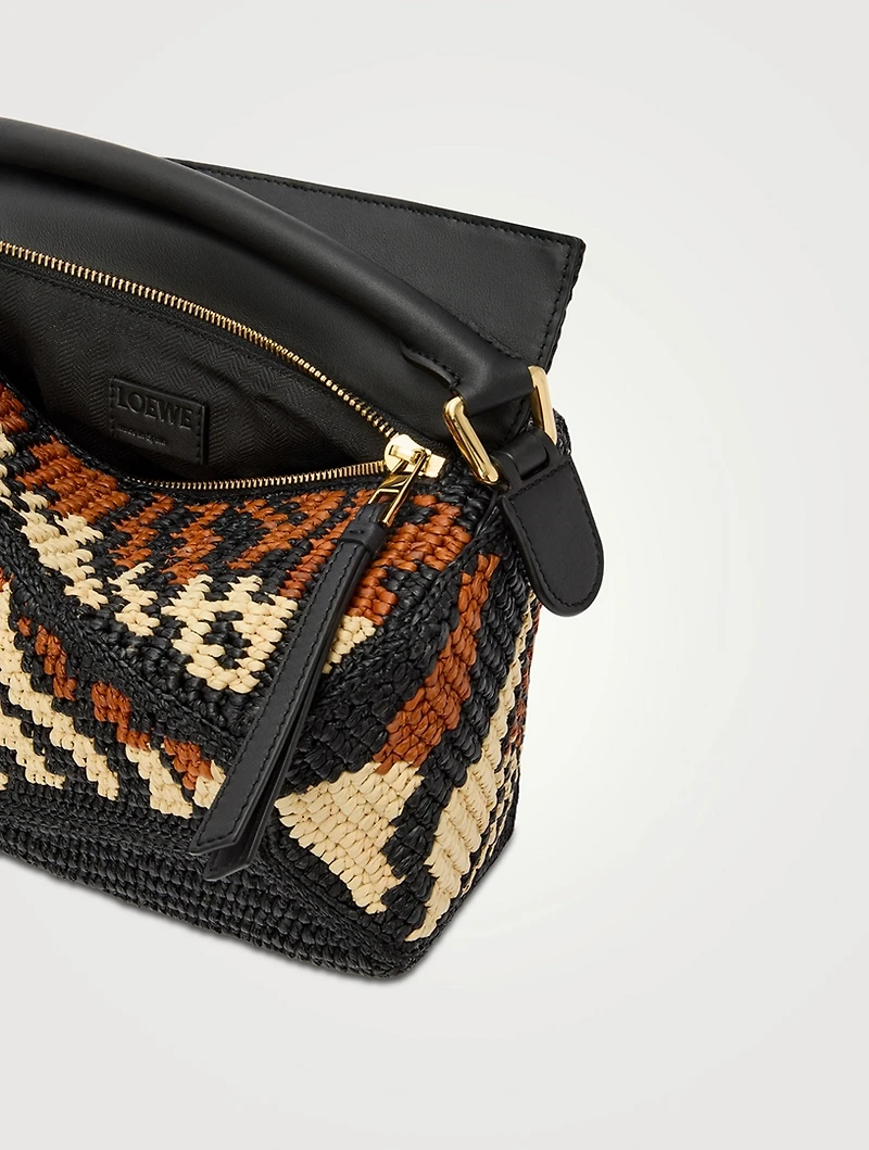 Loewe x Paula's Ibiza Small Puzzle Edge Raffia Bag