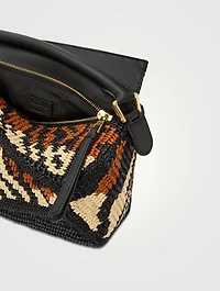 Loewe x Paula's Ibiza Small Puzzle Edge Raffia Bag
