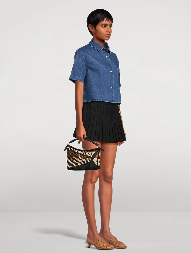 Loewe x Paula's Ibiza Small Puzzle Edge Raffia Bag