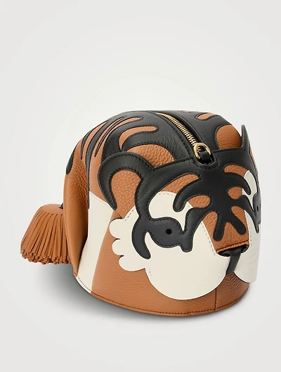 Loewe x Paula's Ibiza Tiger Leather Crossbody Bag