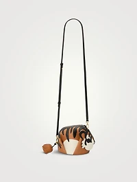 Loewe x Paula's Ibiza Tiger Leather Crossbody Bag