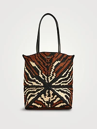 Loewe x Paula's Ibiza Medium Puzzle Fold Raffia Tote Bag