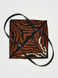 Loewe x Paula's Ibiza Medium Puzzle Fold Raffia Tote Bag