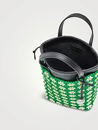 Loewe x Paula's Ibiza Mini Floral Beaded Tote Bag