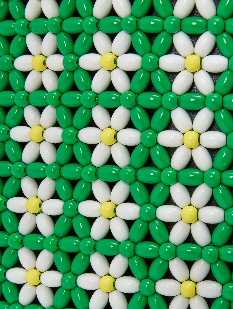 Loewe x Paula's Ibiza Mini Floral Beaded Tote Bag