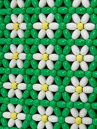 Loewe x Paula's Ibiza Mini Floral Beaded Tote Bag
