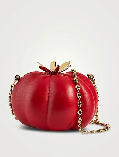 Loewe x Paula's Ibiza Tomato Leather Clutch