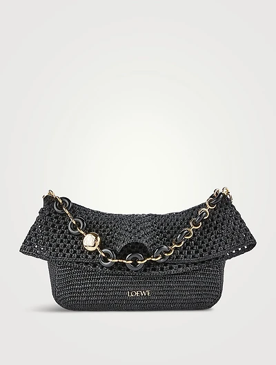 Loewe x Paula's Ibiza Small Ola Raffia Shoulder Bag