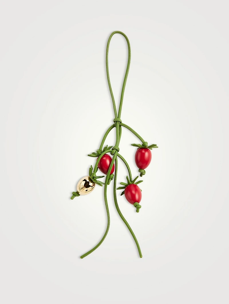 Loewe x Paula's Ibiza Tomato Branch Leather Bag Charm