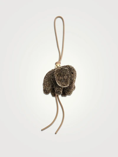 Loewe x Paula's Ibiza Elephant Raffia Bag Charm