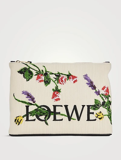 Loewe x Paula's Ibiza Medium Denim Pouch