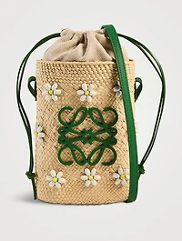 Loewe x Paula's Ibiza Anagram Beaded Raffia Crossbody Bag