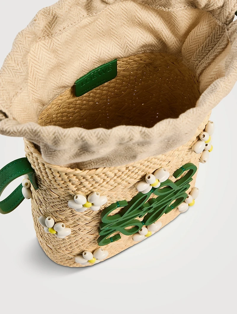 Loewe x Paula's Ibiza Anagram Beaded Raffia Crossbody Bag