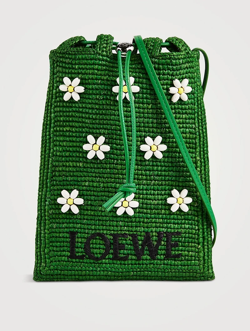 Loewe x Paula's Ibiza Beaded Raffia Crossbody Bag