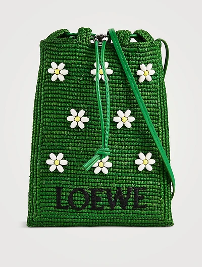 Loewe x Paula's Ibiza Beaded Raffia Crossbody Bag