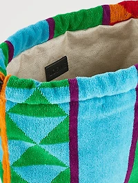 Loewe x Paula's Ibiza Terry Drawstring Pouch
