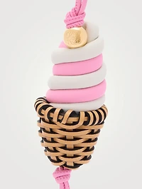 Loewe x Paula's Ibiza Ice Cream Leather Bag Charm