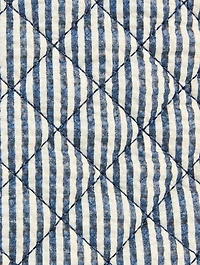 Small Metro Deluxe Seersucker Tote Bag In Stripe Print