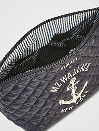 Large Zoey Embroidered Cosmetic Pouch