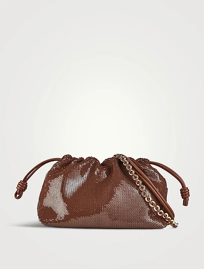 Medium Flamenco Sequin Purse With Donut Chain