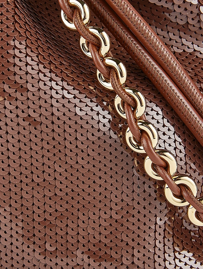 Medium Flamenco Sequin Purse With Donut Chain