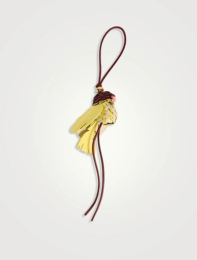 Bird Leather Bag Charm