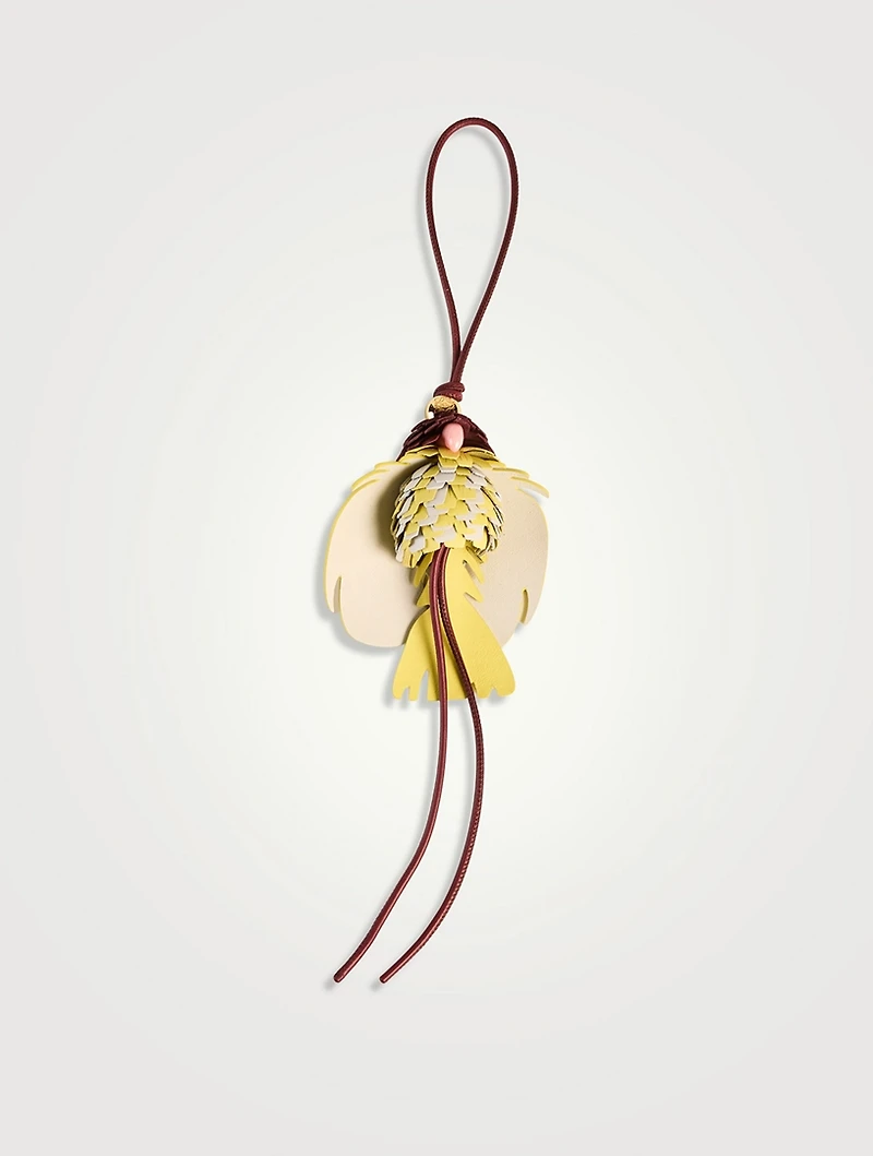 Bird Leather Bag Charm