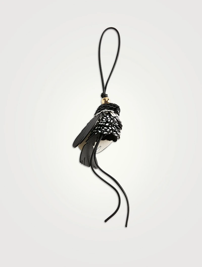 Bird Leather Bag Charm