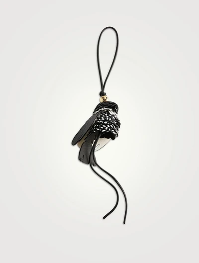 Bird Leather Bag Charm