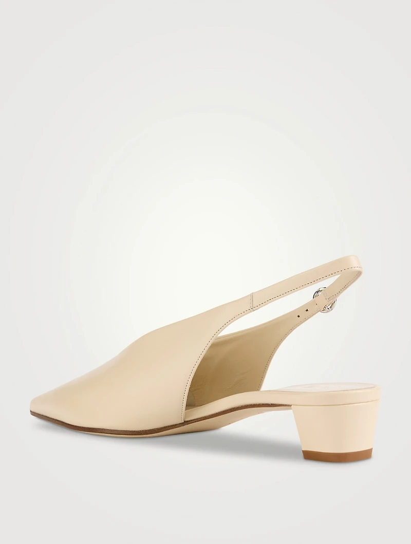 Clara Leather Slingback Pumps