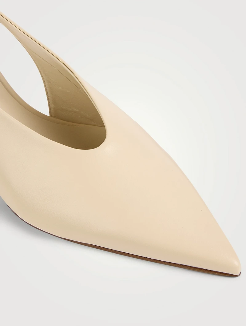 Clara Leather Slingback Pumps