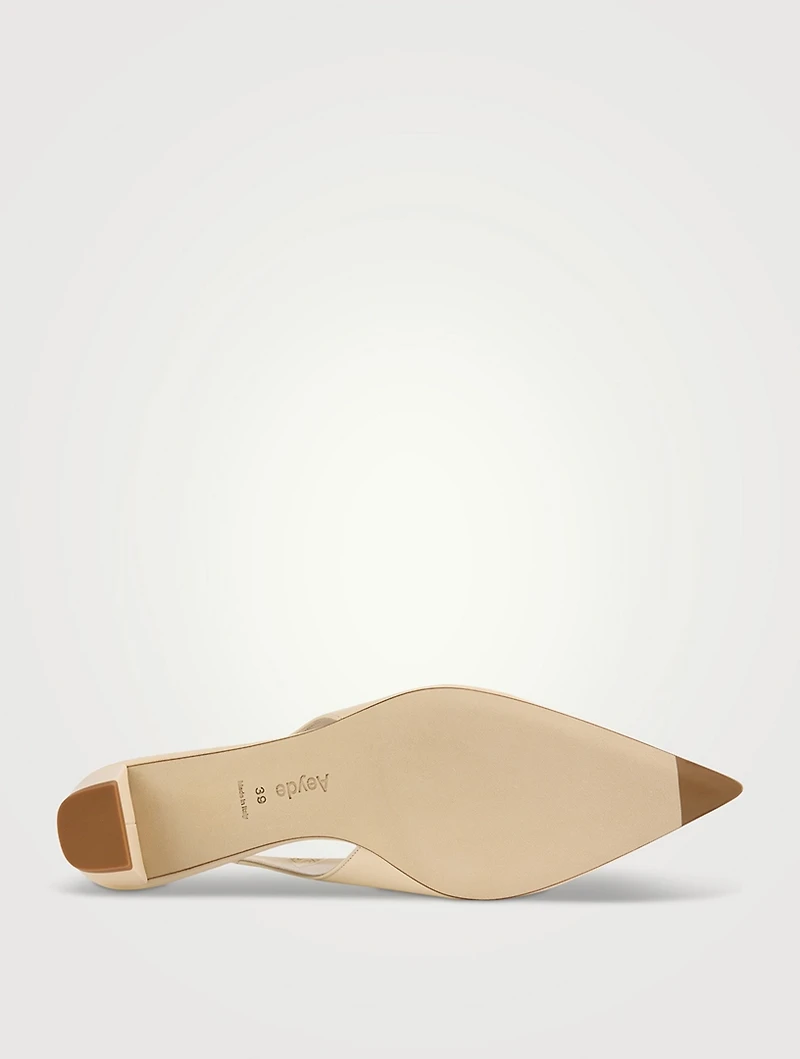Clara Leather Slingback Pumps