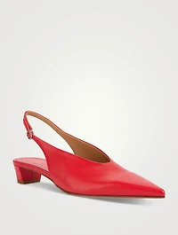 Clara Leather Slingback Pumps