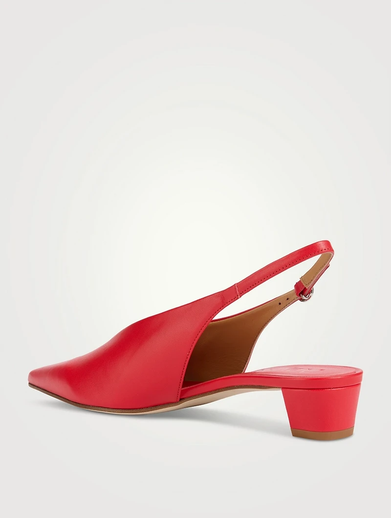 Clara Leather Slingback Pumps