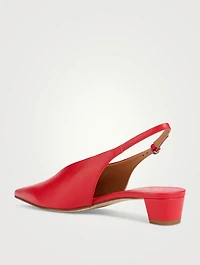 Clara Leather Slingback Pumps