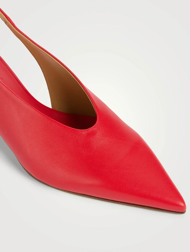 Clara Leather Slingback Pumps