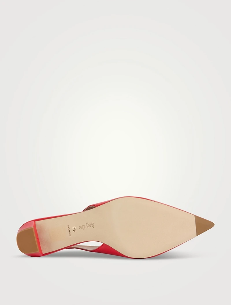 Clara Leather Slingback Pumps
