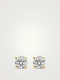 18K Gold Stud Earrings