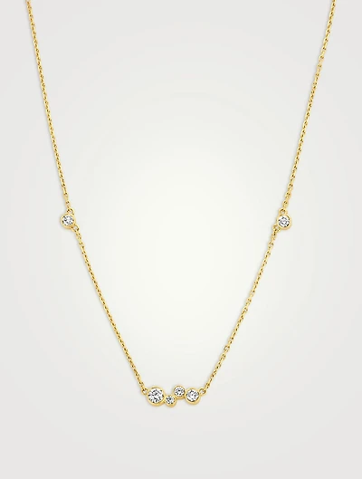 Luna 18K Gold Pendant Necklace