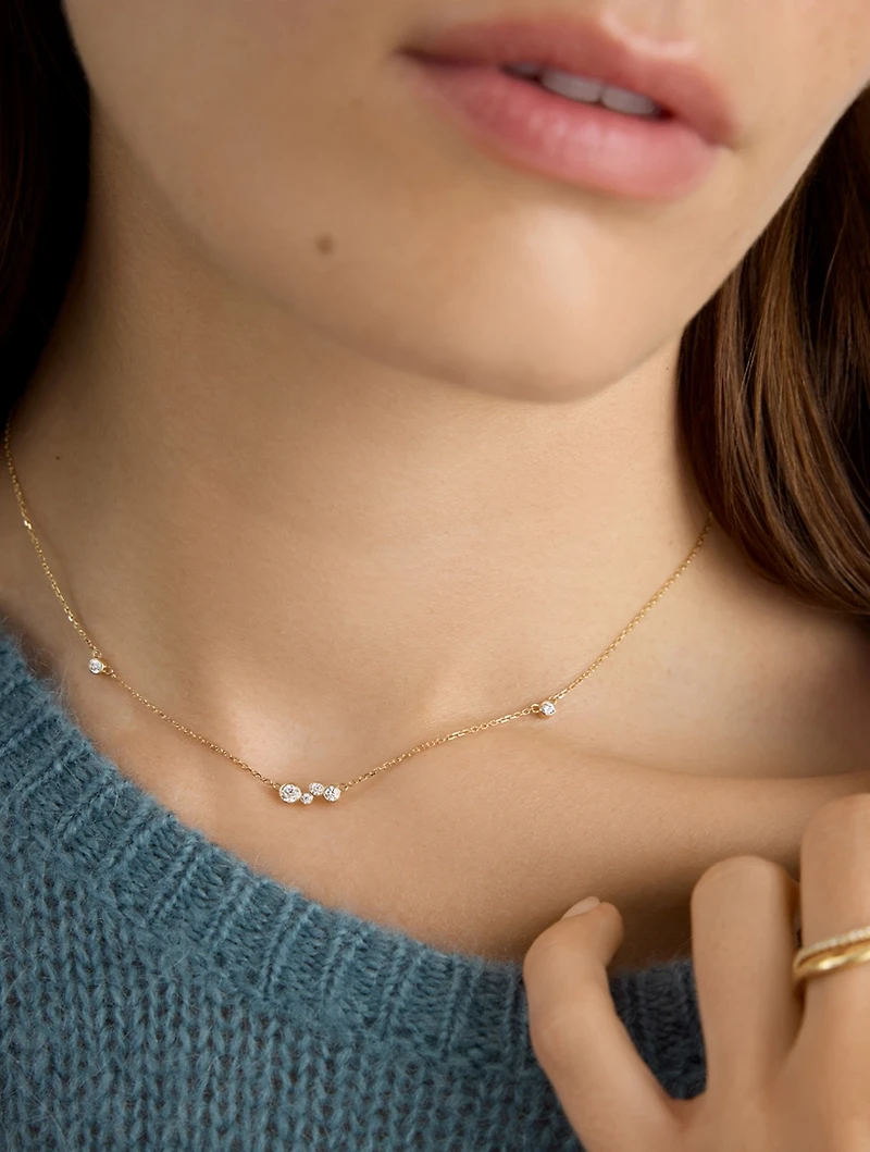 Luna 18K Gold Pendant Necklace