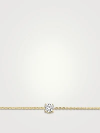 18K Gold Round Drop Bracelet